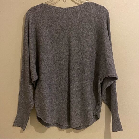 Women’s VILCI MILANO SWEATER Boho LagenLook Gray Size M Casual Cotton/Viscose - Picture 5 of 9